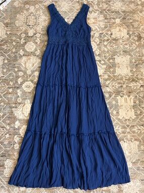 Royal Blue Flowy Maxi Dress